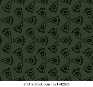abstract geometric seamless pattern. vector. green