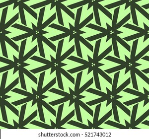 abstract geometric seamless pattern. vector. green