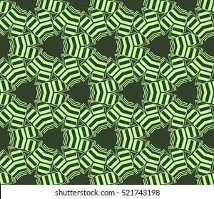 abstract geometric seamless pattern. vector. green