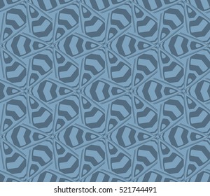 abstract geometric seamless pattern. vector. blue