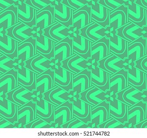 abstract geometric seamless pattern. vector. green