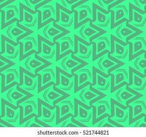 abstract geometric seamless pattern. vector. green