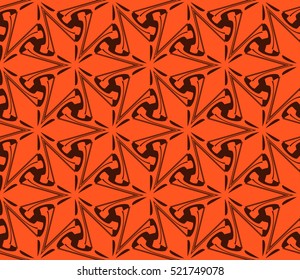 abstract geometric seamless pattern. vector. orange