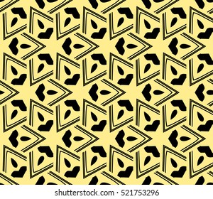 abstract geometric seamless pattern. vector. yellow