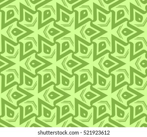 abstract geometric seamless pattern. vector. green