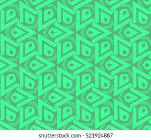 abstract geometric seamless pattern. vector. green