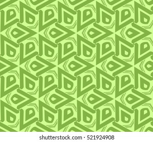 abstract geometric seamless pattern. vector. green