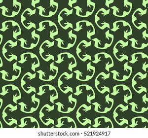 abstract geometric seamless pattern. vector. green