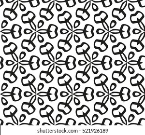 abstract geometric seamless pattern. vector. white and black