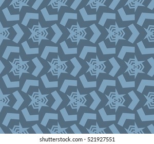 abstract geometric seamless pattern. vector. blue