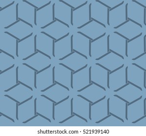 abstract geometric seamless pattern. vector. blue