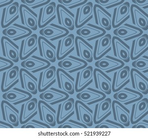 abstract geometric seamless pattern. vector. blue