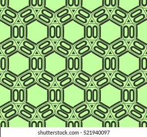 abstract geometric seamless pattern. vector. green