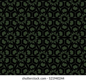 abstract geometric seamless pattern. vector. green