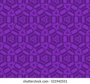 abstract geometric seamless pattern. vector. purple