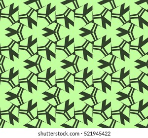abstract geometric seamless pattern. vector. green