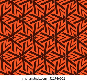 abstract geometric seamless pattern. vector. orange