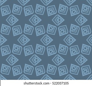 abstract geometric seamless pattern. vector. blue