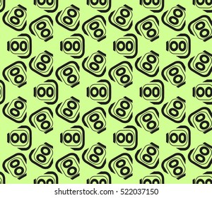 abstract geometric seamless pattern. vector. green