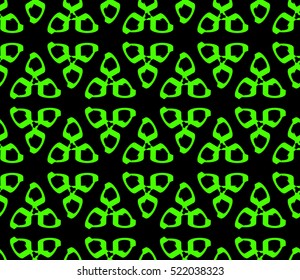 abstract geometric seamless pattern. vector. green