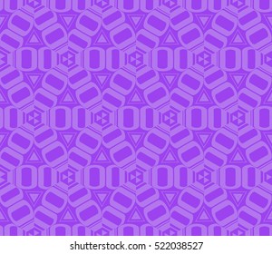 abstract geometric seamless pattern. vector. purple