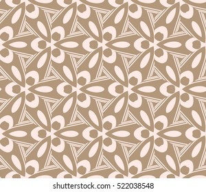 abstract geometric seamless pattern. vector. beige