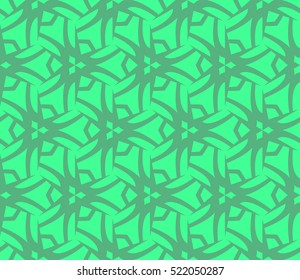 abstract geometric seamless pattern. vector. green
