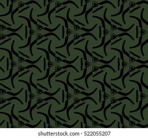 abstract geometric seamless pattern. vector. green