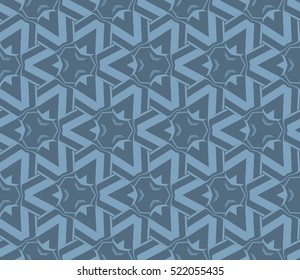abstract geometric seamless pattern. vector. blue