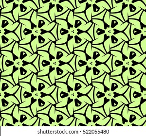 abstract geometric seamless pattern. vector. green