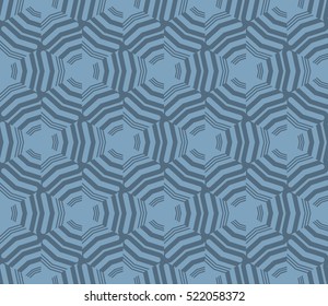 abstract geometric seamless pattern. vector. blue