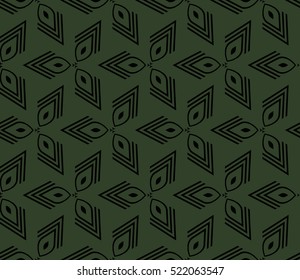 abstract geometric seamless pattern. vector. green