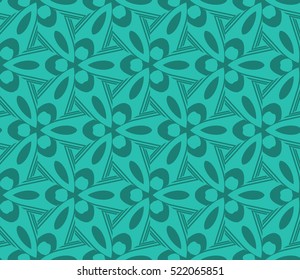 abstract geometric seamless pattern. vector. blue