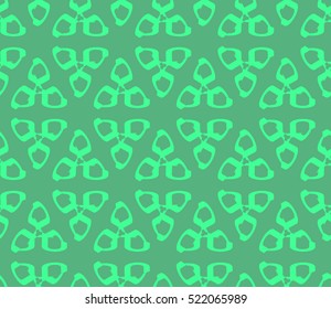 abstract geometric seamless pattern. vector. green