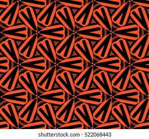 abstract geometric seamless pattern. vector. orange