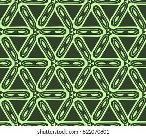 abstract geometric seamless pattern. vector. green