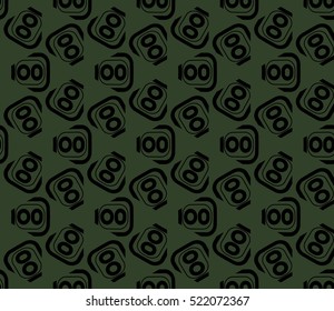 abstract geometric seamless pattern. vector. green