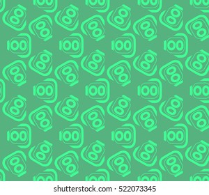 abstract geometric seamless pattern. vector. green