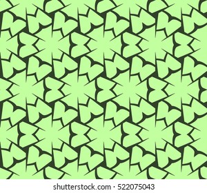 abstract geometric seamless pattern. vector. green