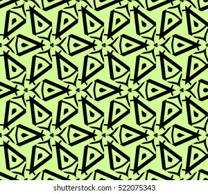 abstract geometric seamless pattern. vector. green