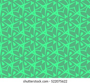 abstract geometric seamless pattern. vector. green