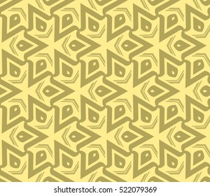 abstract geometric seamless pattern. vector. yellow