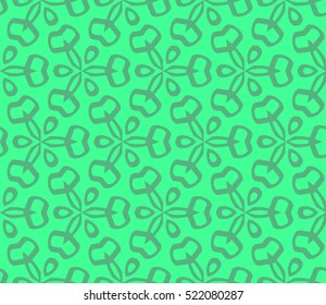 abstract geometric seamless pattern. vector. green
