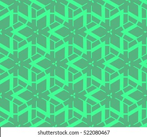 abstract geometric seamless pattern. vector. green