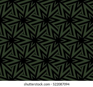 abstract geometric seamless pattern. vector. green