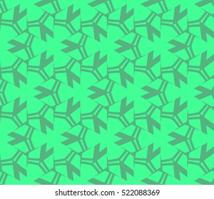 abstract geometric seamless pattern. vector. green