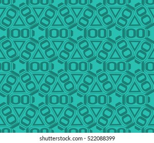 abstract geometric seamless pattern. vector. blue