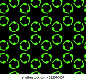 abstract geometric seamless pattern. vector. green