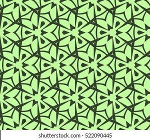 abstract geometric seamless pattern. vector. green