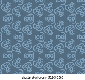 abstract geometric seamless pattern. vector. blue